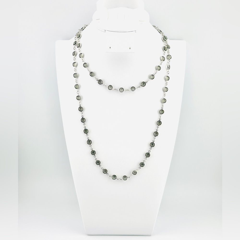Chanelle Necklace, Black Diamond 
Touchstone Crystal by Swarovski
